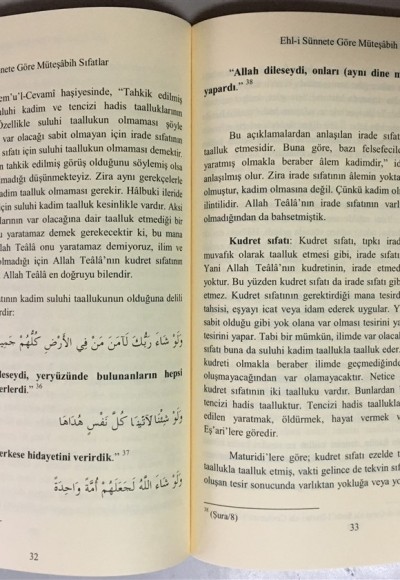 Ehli Sünnete Göre Müteşabih Sıfatlar